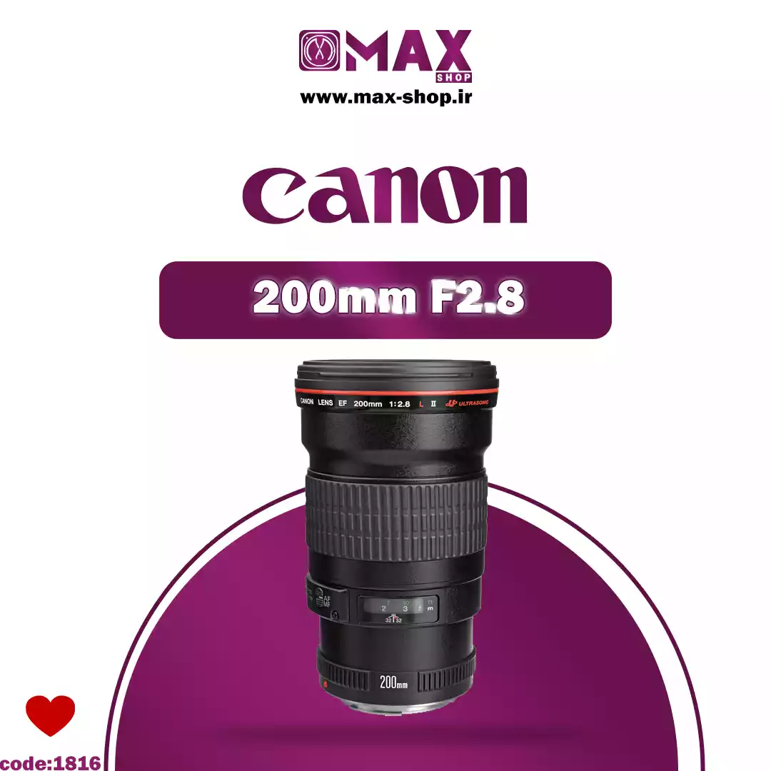 لنز canon 200mm دست دو